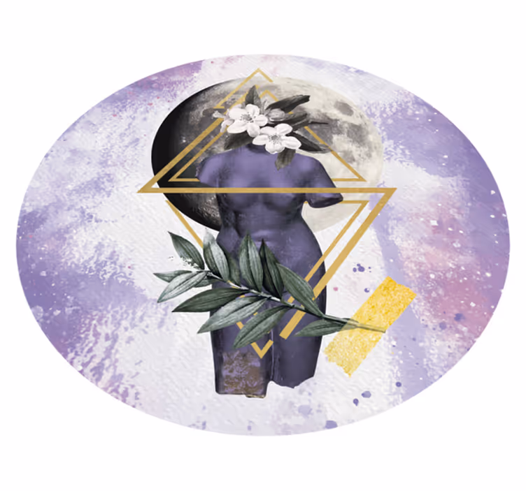 数字拼贴现代地毯 - TenStickers