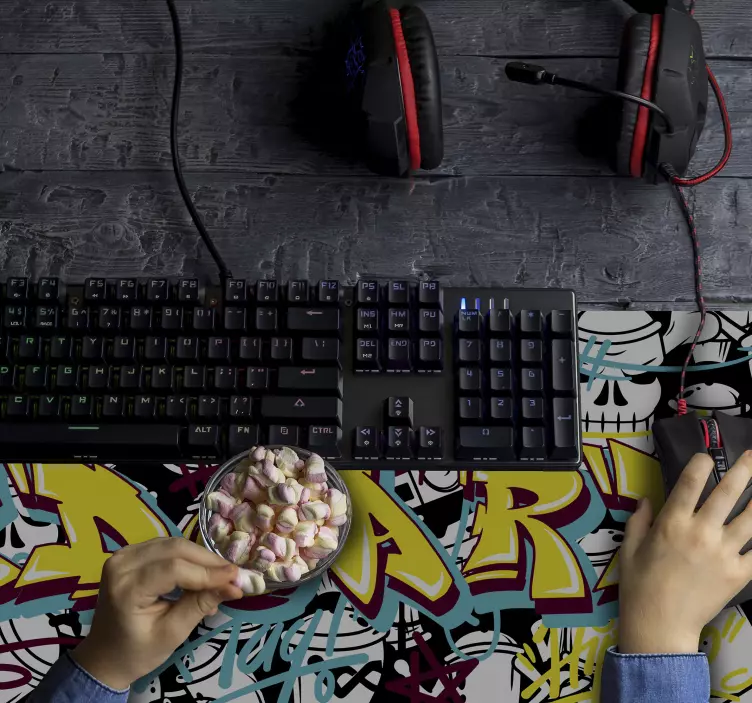 涂鸦个性化游戏鼠标垫 - TenStickers