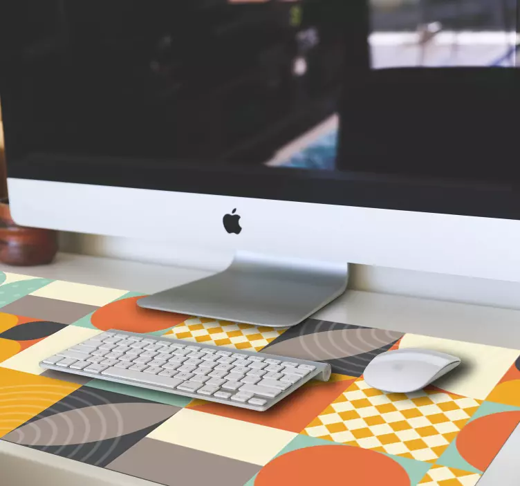 多彩的几何形状鼠标垫模式 - TenStickers