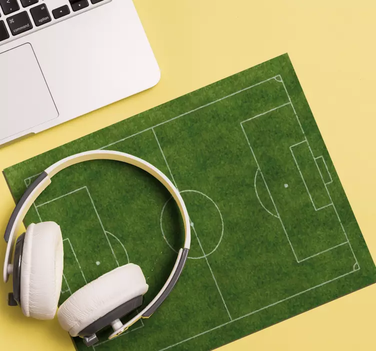 足球场世界地图鼠标垫 - TenStickers
