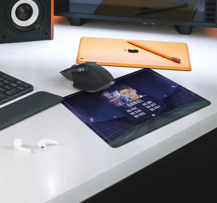 鼠标垫赌博 足球运动员卡 - TenStickers