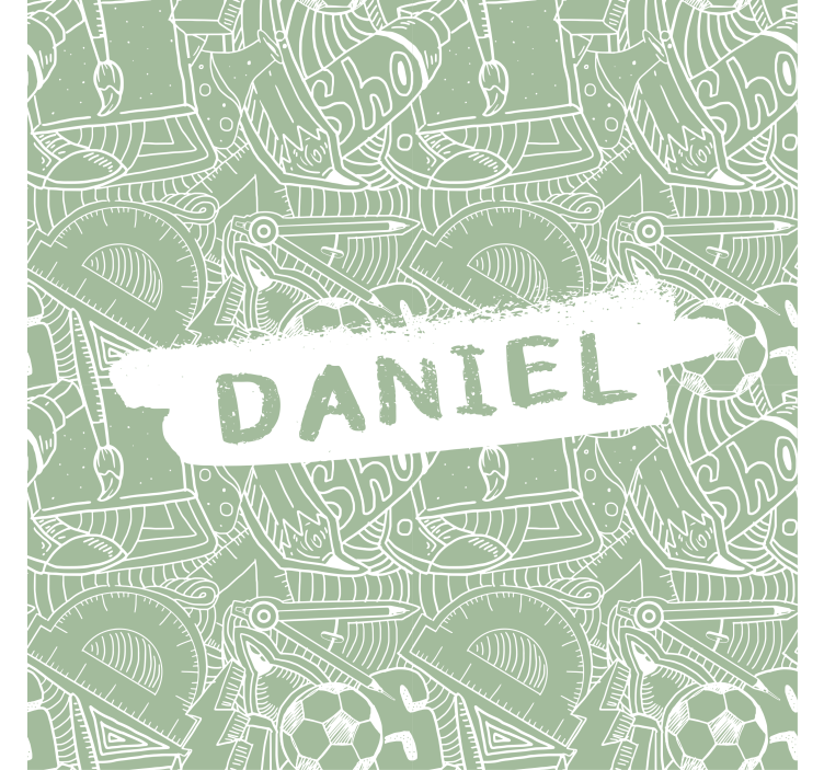 青年盲人绿色学校粉笔 - TenStickers