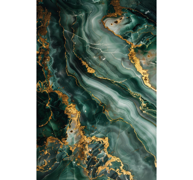 卫生间盲道奢华绿色大理石仿制品 - TenStickers