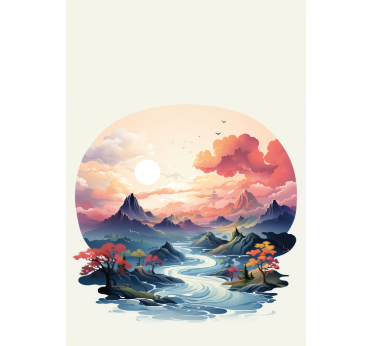 卫生间盲道与多彩禅意图案相结合 - TenStickers