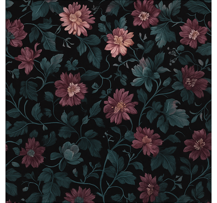 家庭办公室盲人 深色复古植物香氛 - TenStickers