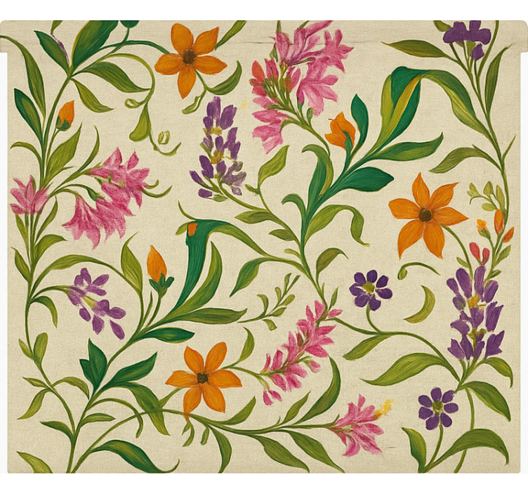 厨房盲道 华丽的花藤 - TenStickers