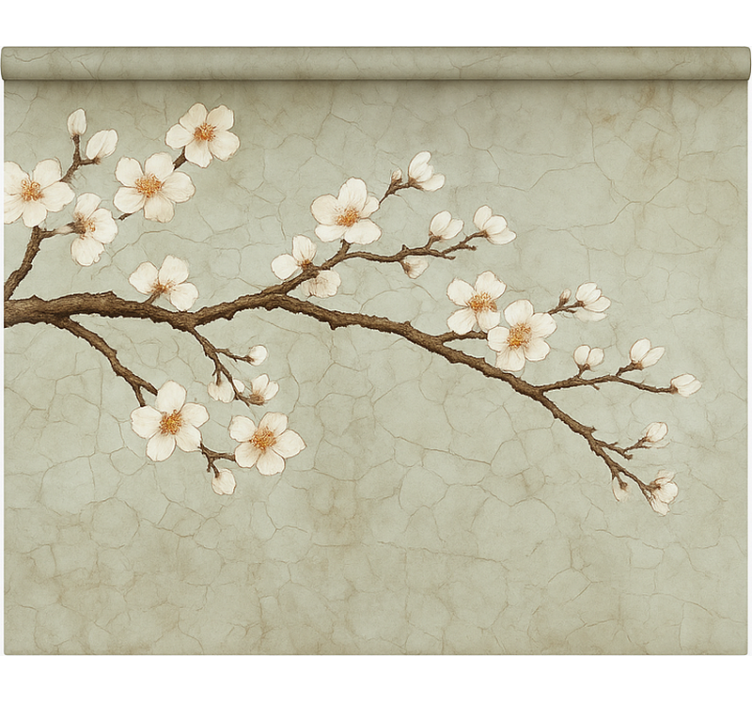 饭厅盲道 盛开的日本树 - TenStickers