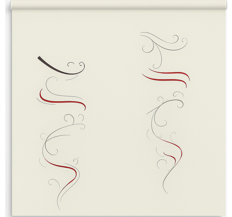 斯堪的纳维亚/北欧盲人抽象多彩花卉螺旋 - TenStickers