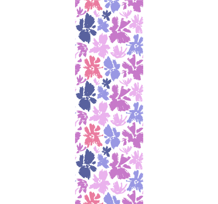 饭厅盲道紫色花卉展示 - TenStickers