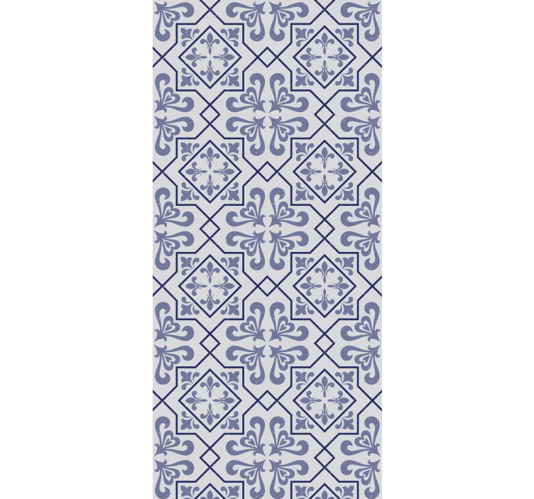 厨房盲道蓝色八角葡萄牙瓷砖 - TenStickers