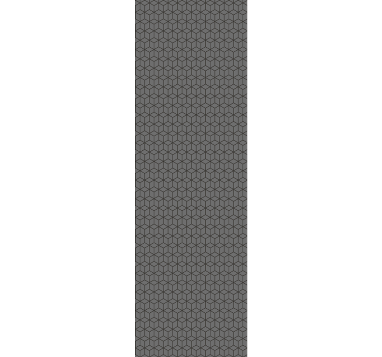 饭厅盲道3d灰色立方体 - TenStickers