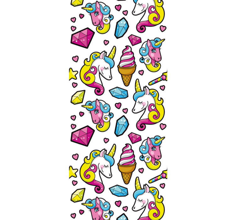 儿童盲人独角兽幻想图案产品 - TenStickers