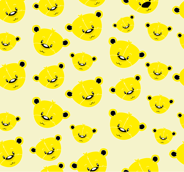 儿童盲人可爱熊图案产品 - TenStickers