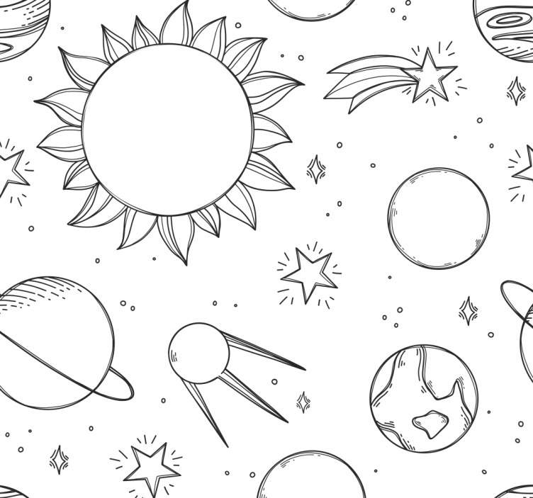 儿童盲人太空涂鸦 - TenStickers