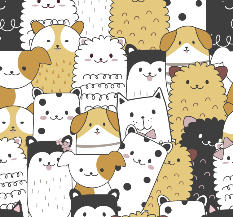 儿童盲人可爱狗狗图案产品 - TenStickers