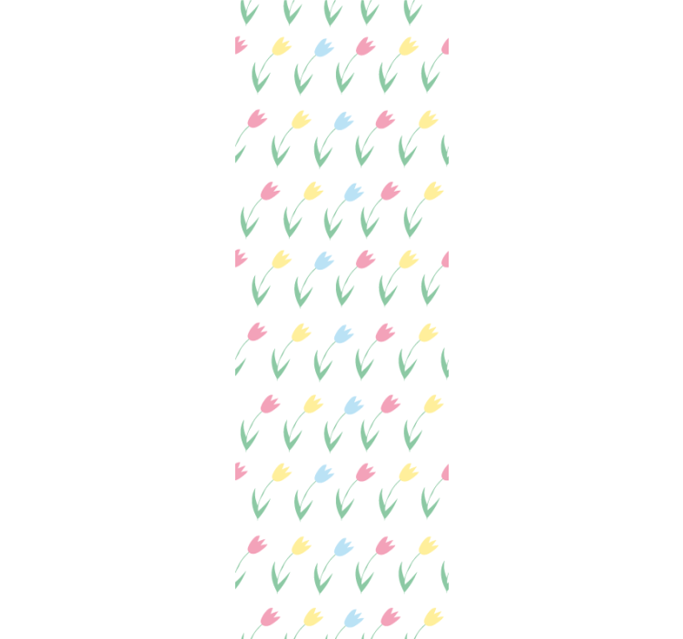 儿童盲人彩色郁金香花朵图案 - TenStickers