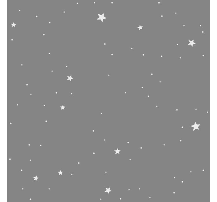 儿童盲人白色星星在灰色背景上 - TenStickers