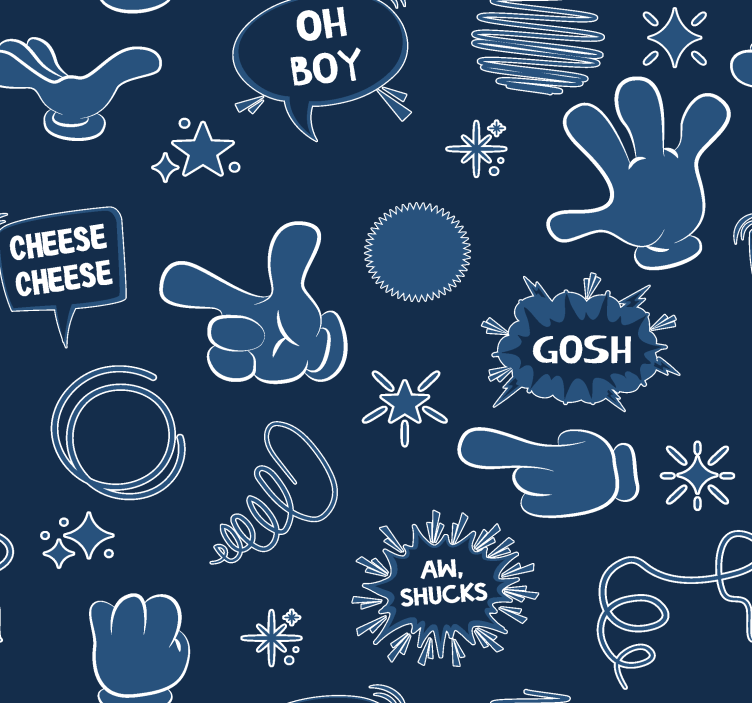 青年盲人漫画风格作品 - TenStickers