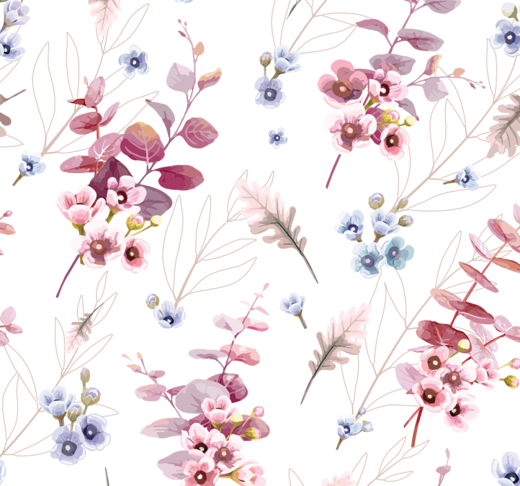 青年盲人植物插画 - TenStickers