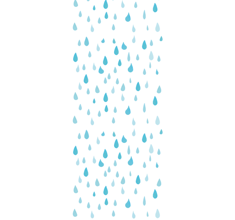 现代盲人蓝色水彩水滴 - TenStickers