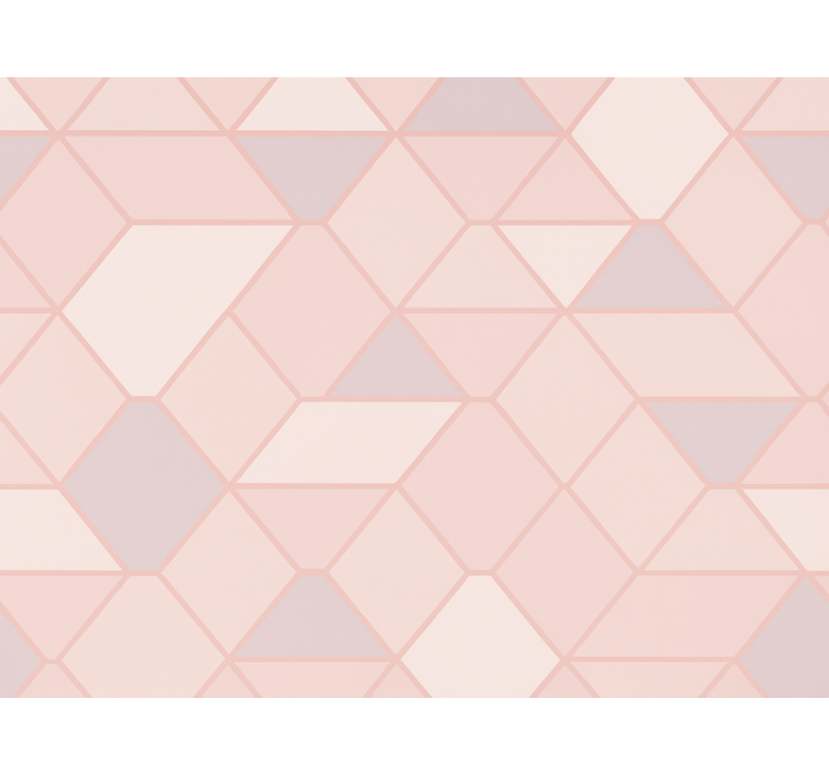 粉红盲人现代抽象粉色人物 - TenStickers