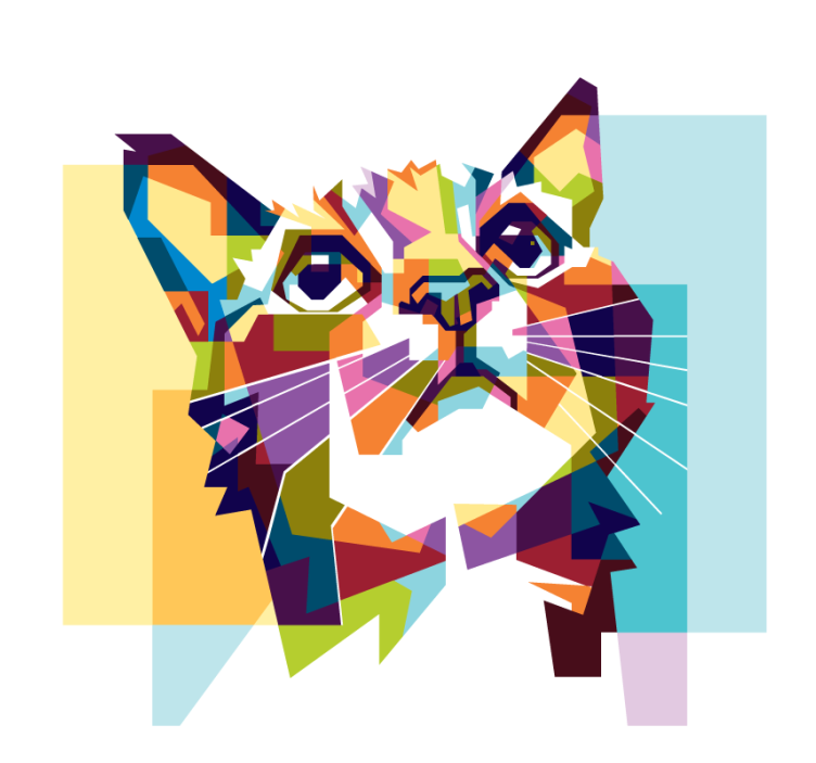 起居室盲道猫咪颜色选择 - TenStickers