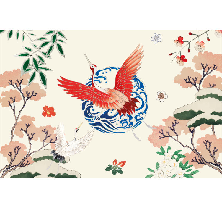 起居室盲道中国风设计 - TenStickers