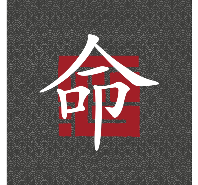 起居室盲道日文字符 - TenStickers