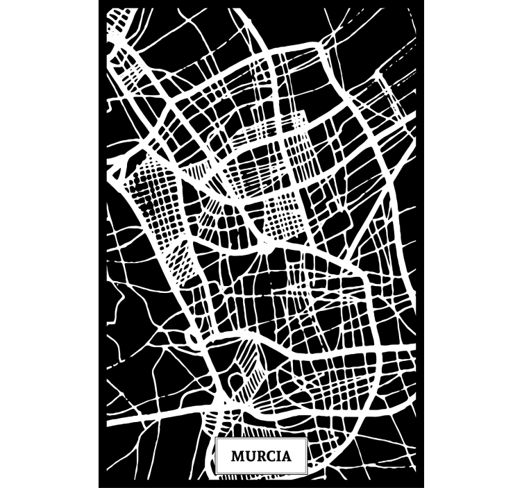 起居室盲道穆尔西亚地形图 - TenStickers