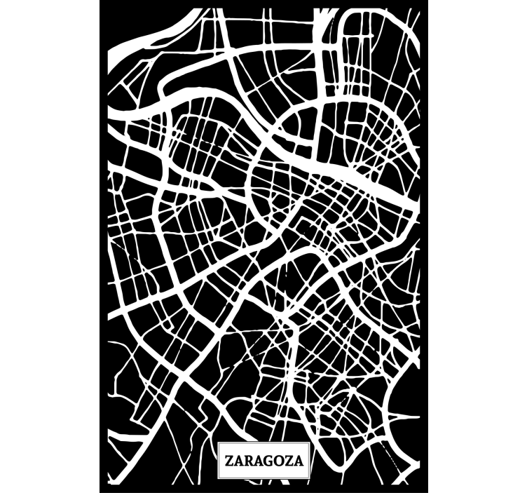 起居室盲道 扎拉戈萨地形图 - TenStickers