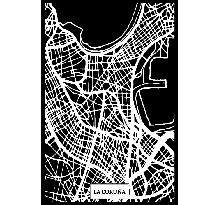 起居室盲道 科伦娜地形图 - TenStickers