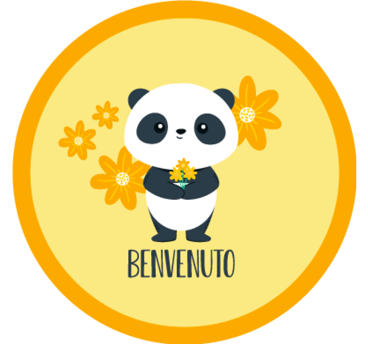 黄盲 熊猫欢迎来到我的房间 - TenStickers