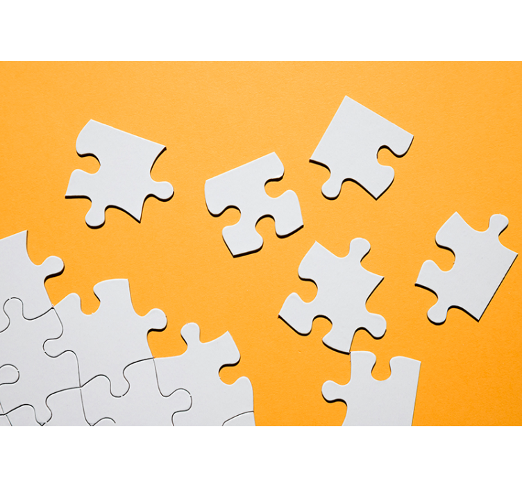 黄盲拼图墙装饰 - TenStickers