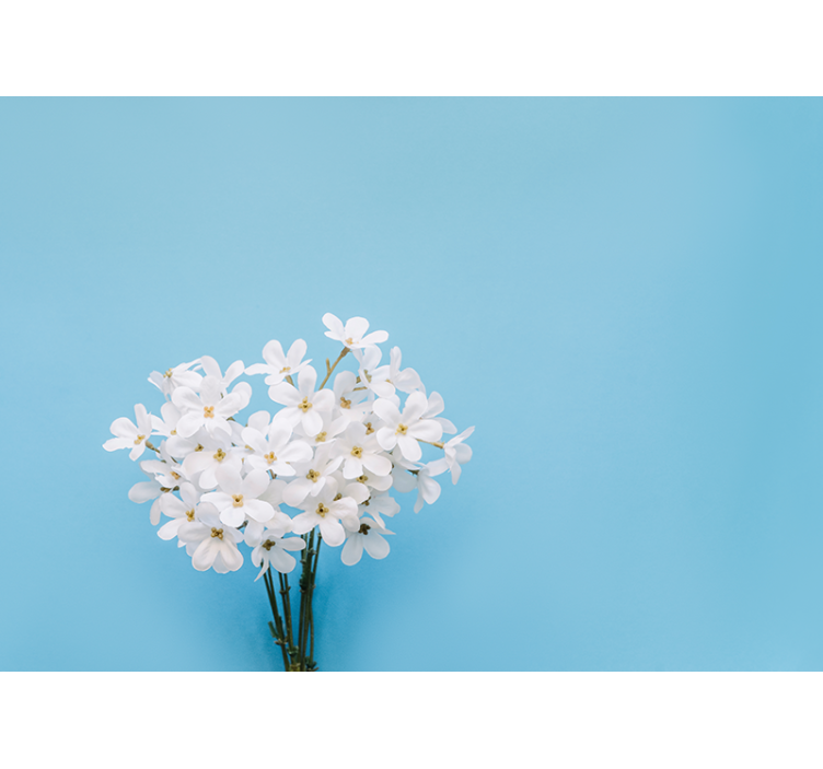 蓝盲产品，雅兹敏蓝背景 - TenStickers