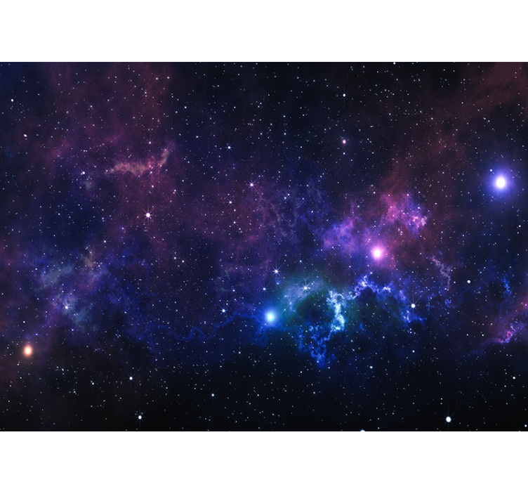 起居室盲道，千星璀璨宇宙 - TenStickers