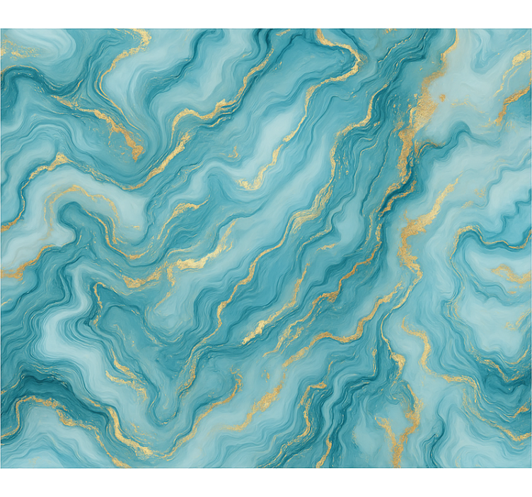 蓝盲轻蓝大理石 - TenStickers