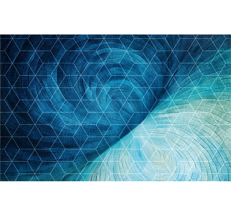 蓝盲抽象蓝色背景 - TenStickers