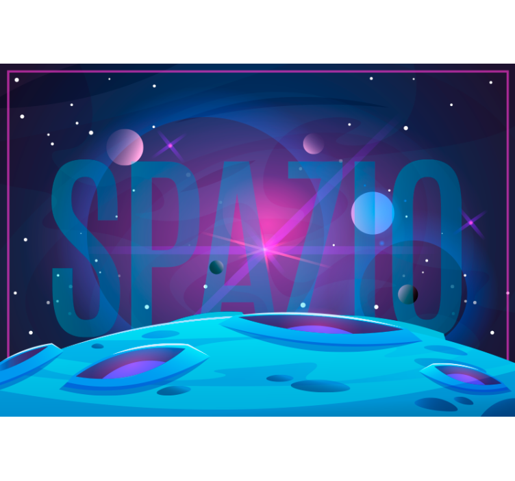 蓝盲探索宇宙与空间的奥秘 - TenStickers