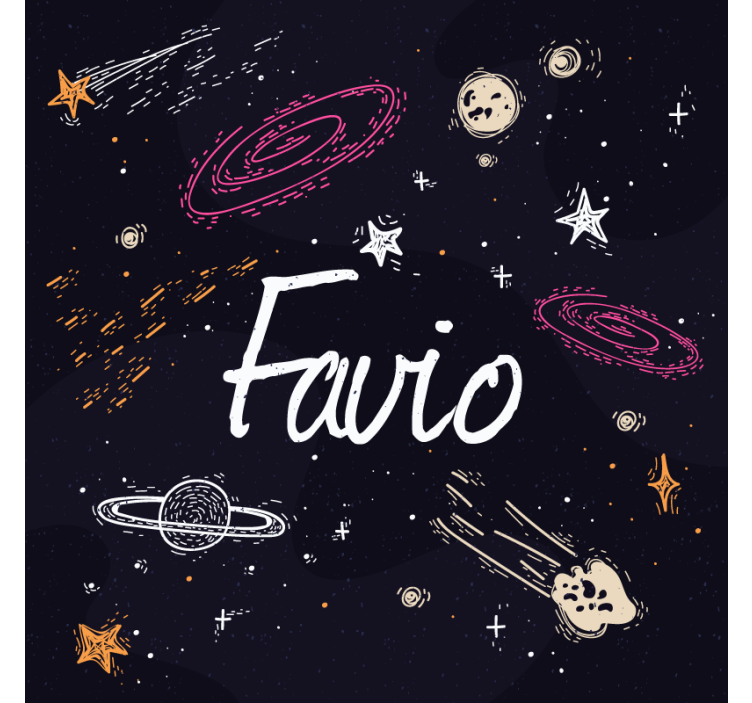 蓝盲可定制名称的银河 - TenStickers