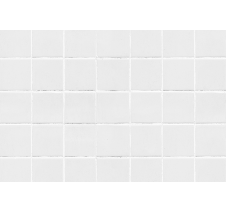 白盲简单瓷砖 - TenStickers