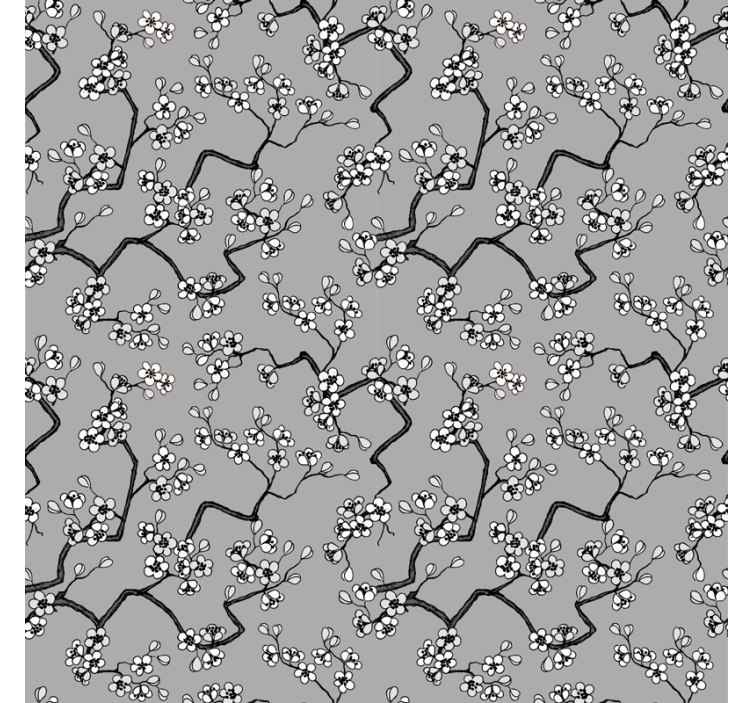 黑树枝树卷簾 - TenStickers