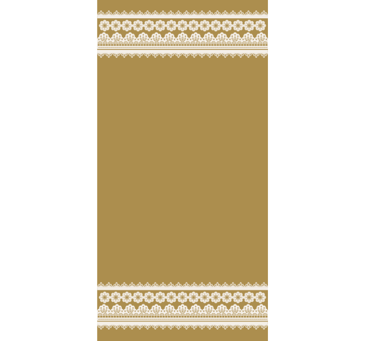 优雅的卷簾 蕾丝花纹带 - TenStickers