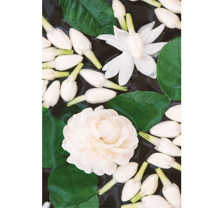 盲人花草优雅花朵组合 - TenStickers