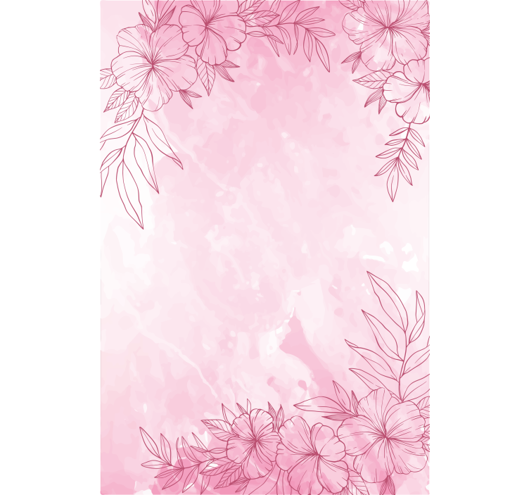 花卉盲道粉色绽放 - TenStickers