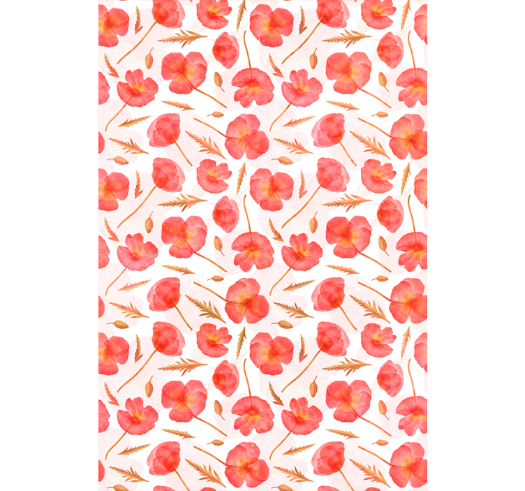 盲人花草展现精致花卉图案 - TenStickers