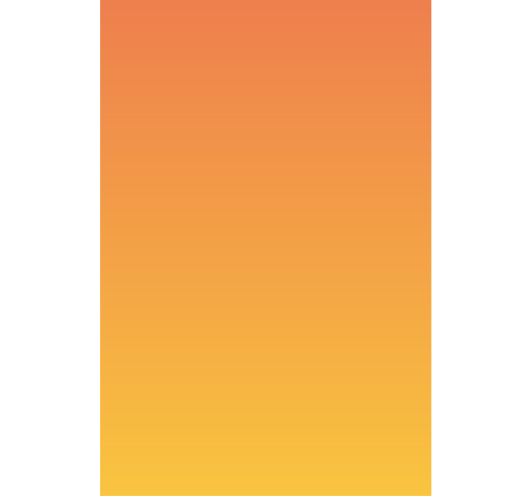 遮光卷帘渐变橙色遮阳帘 - TenStickers