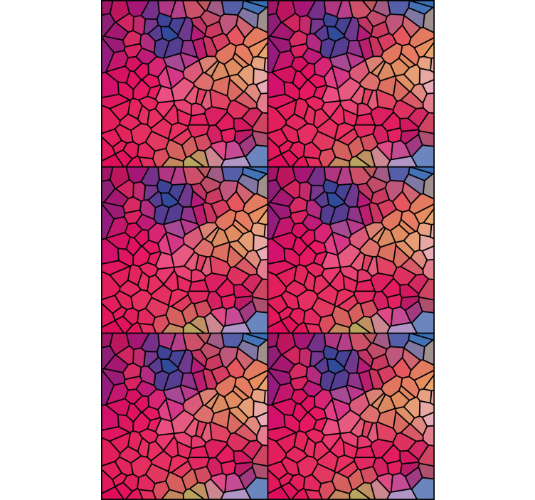 纹理和图案的盲人马赛克彩色图案 - TenStickers