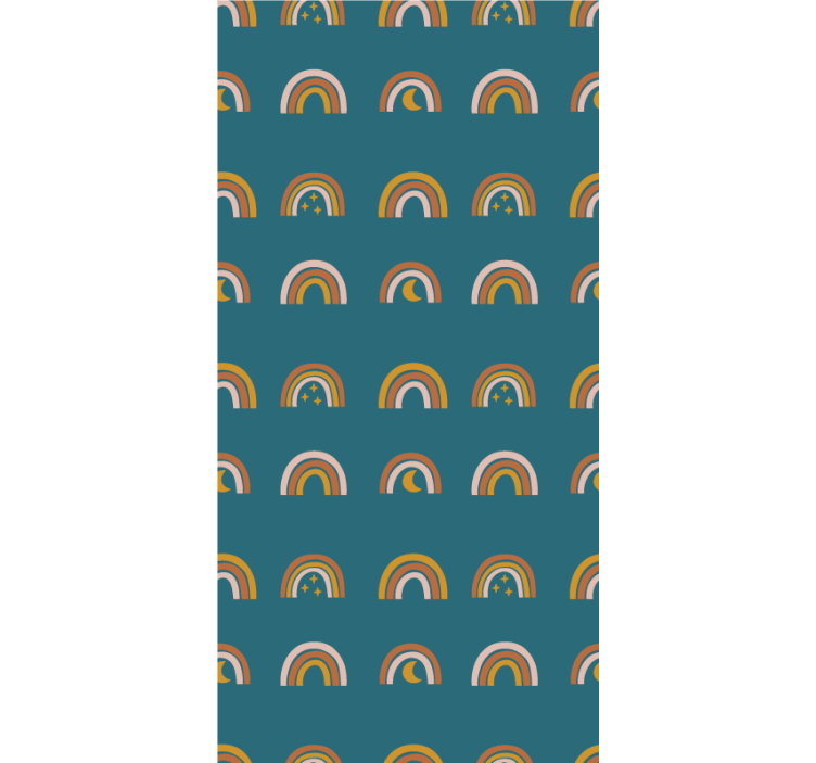 儿童盲人彩虹与星星 - TenStickers