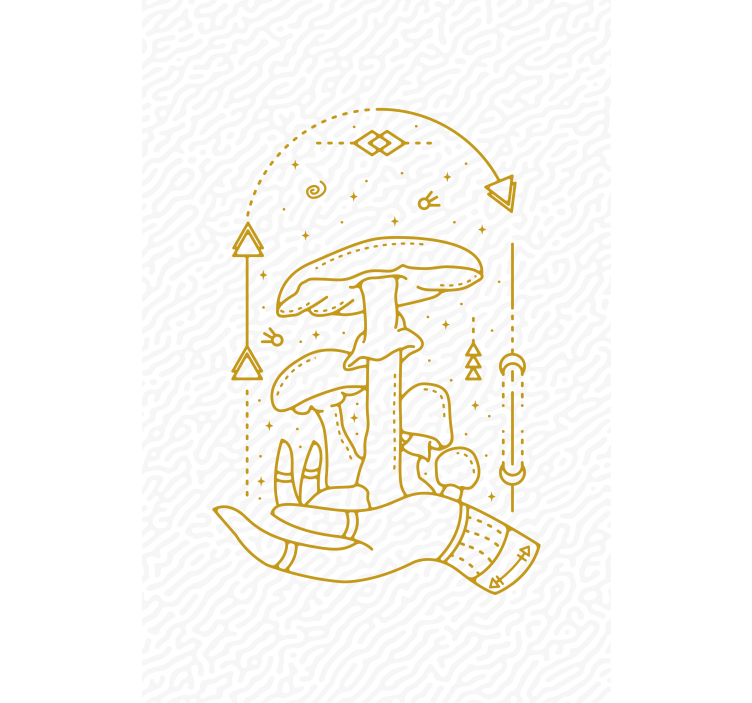 盲人花草蘑菇手的馈赠 - TenStickers