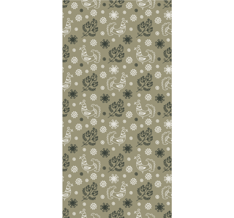 有动物的百叶窗，迷人的鸟类图案 - TenStickers